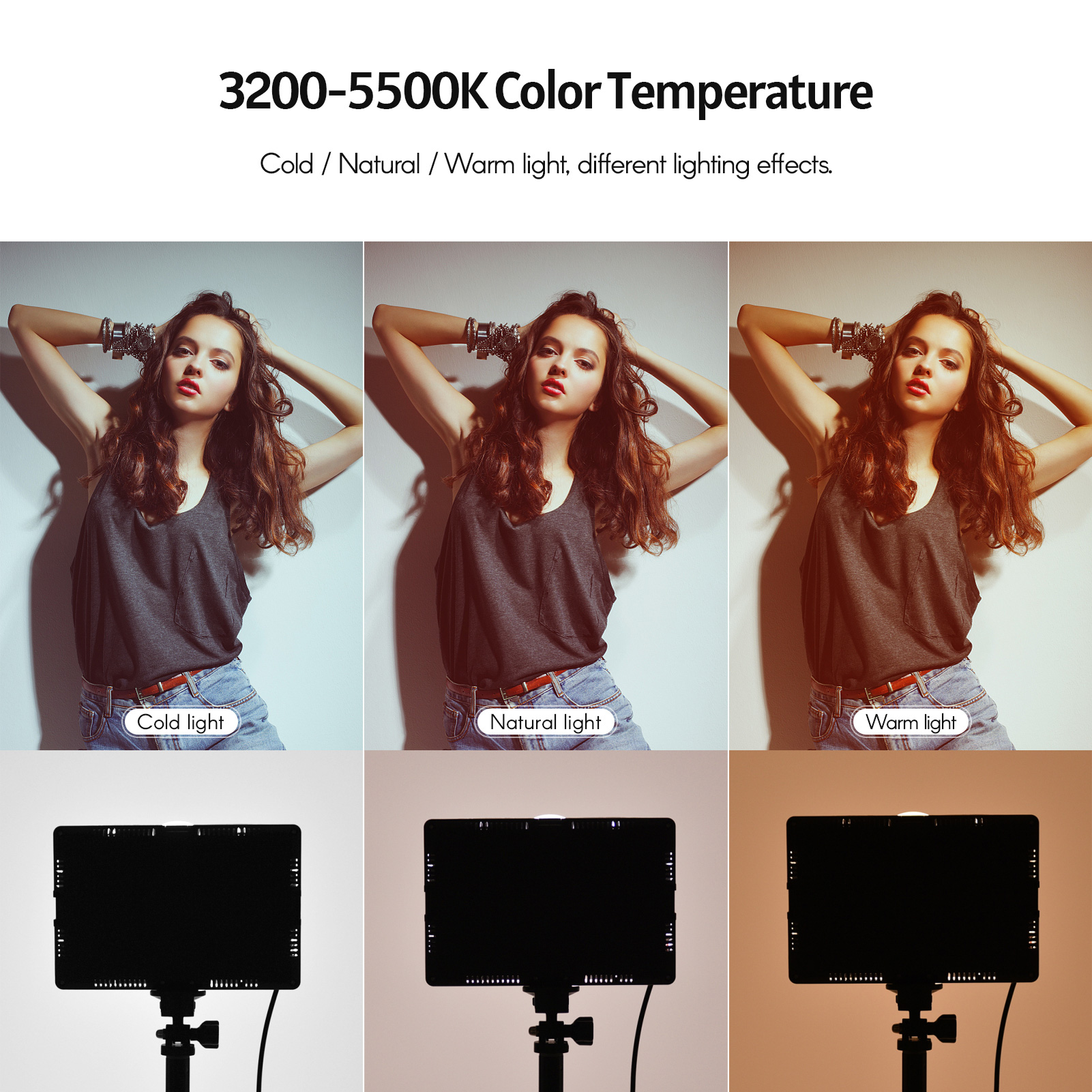 Andoer 2pcs LED Video Light Ki - Iris Photography Led Lighting Pack recensione e prezzo