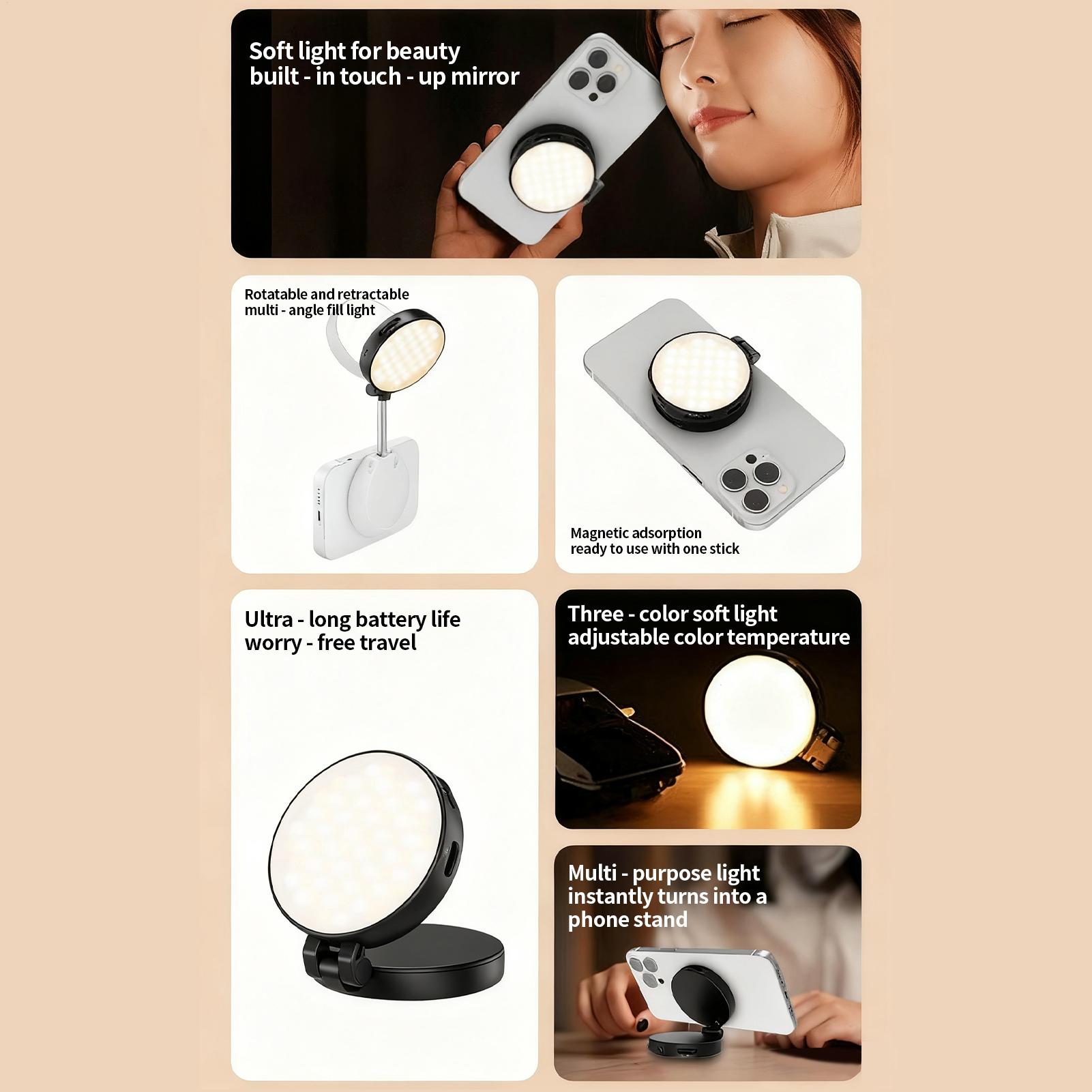 Phone Light Magnetic Live Stre - Makeup Photography Lighting recensione e prezzo