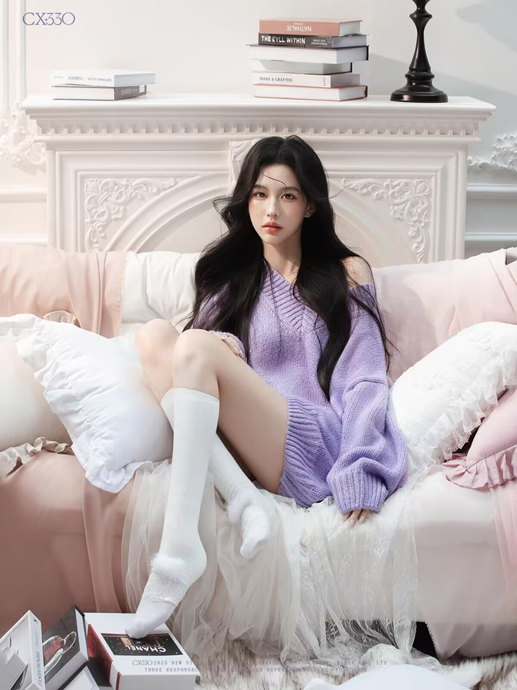 Autumn Winter Purple Sweater O - Lighting In Photography recensione e prezzo