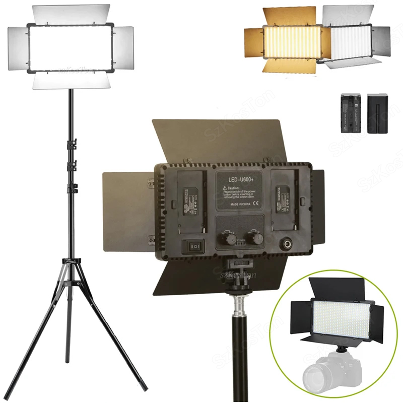 U800 U600 LED Photo Studio Vid - Iris Photography Led Lighting Pack recensione e prezzo